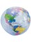 16" Inflatable Clear See Through Globe Printed Beach Ball Toy Decoration